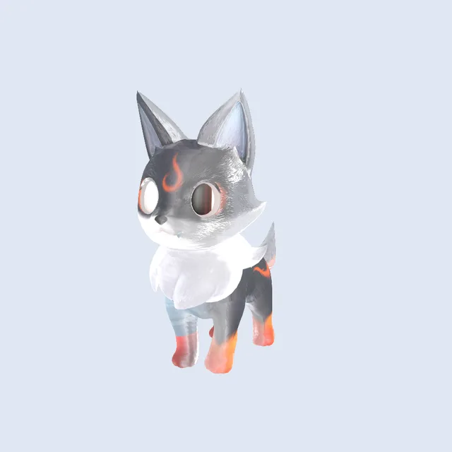 Emberpup Sparkling variant (recomposed render)